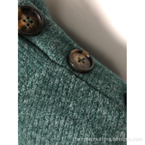 Semi - turtleneck sweater with long sleeves
